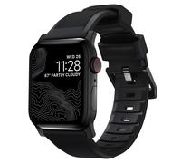 Nomad Nomad Bracelet robuste FKM Watch Series 1 t/m 11 / SE / Ultra (44/45/46/49 mm) Noir / Noir Noir
