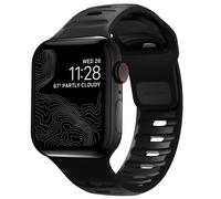 Nomad Nomad Bracelet Sport FKM Watch Series 1 t/m 11 / SE / Ultra (44/45/46/49 mm) Noir Noir