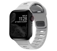 Nomad Nomad Bracelet Sport FKM Watch Series 1 t/m 9 / SE (38/40/41 mm) | Series 10 / 11 (42 mm) Lunar Gray Gris