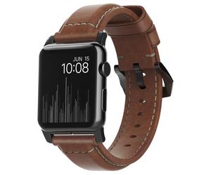 Nomad Nomad Bracelet traditionnel en cuir Watch | 44/45/46/49 mm Brown / Black Marron