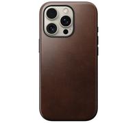 Nomad Nomad Coque Modern Horween Leather iPhone 16 Pro Rustic Brown Brun foncé