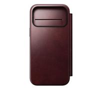 Nomad Nomad Étui de style livre folio moderne en cuir Horween avec MagSafe iPhone 17 Pro Max Burgundy Rouge foncé
