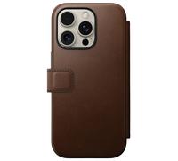 Nomad Nomad Étui de téléphone portefeuille Modern Leather Folio iPhone 16 Pro Brown Marron