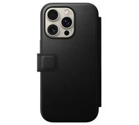 Nomad Nomad Étui de télephone portefeuille Modern Leather Folio iPhone 16 Pro Noir Noir
