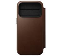 Nomad Nomad Étui de télephone portefeuille Modern Leather Folio pour iPhone 18 Pro / 17 Pro Brown Marron
