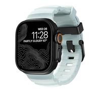 Nomad Bracelet Rocky Point Apple Watch Ultra 46 mm / 49 mm Icy Blue Glow Connecteur Noir - NM014445858