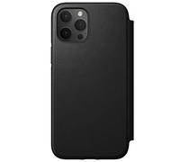 Nomad Rugged Folio Wallet Phone Case for iPhone 12 Pro Max - MagSafe Compatible, 10ft. Drop Protection, Horween Leather - Black