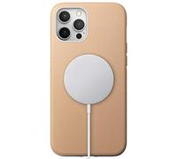 Nomad Rugged Phone Case for iPhone 12 Pro Max - MagSafe Compatible, 10ft. Drop Protection, Horween Leather - Natural