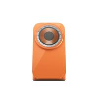 NOMAD Stand One Stellar Orange, Station de charge 25 W Qi2 MagSafe pour iPhone et AirPods, support de chargeur sans fil 2 en 1 avec support en mode veille, design en métal lesté et verre, câble USB-C