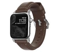 Nomad Traditional Strap - Bracelet de montre pour montre intelligente - 150 - 210 mm - matériel argenté - pour Apple Watch Hermès Series 9, SE 3, Series 10, Series 11, Series 9, Ultra 2, Ultra 3 G