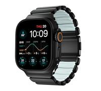 NOMAD Stratos Bracelet I pour Apple Watch 42/44/45/46/49 mm I Design hybride, verschiedene größen, FKM, Titane