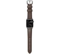 Nomad Goods – Bracelet montre traditionnel en cuir – 44/45/46/49 mm – Marron/Argent
