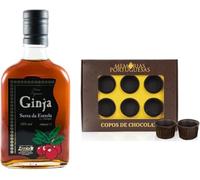 Nómada Lot de 6 mini Tasses à Chocolat Ginja Serra da Estrela 20 cl Avec Arôme vanille Texture Lisse et Crémeuse Produit Gourmand du Portugal