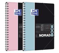 Nomadbook Oxford pastel etudiant integrale 195x285 160p optik p. seyes+tag polypro assorti