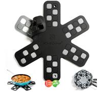 NOMADCHEF Protections en silicone à double usage pour empiler et dessous de plat pour plats chauds, dessous de plat en silicone - Parfait pour le rangement des casseroles et des poêles, organiseur de