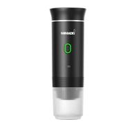 Nomade Café Machine à Espresso Portable, Type 3 en 1 : Café Moulu ou utilisation possible avec Capsules Nespresso®, comptatible avec capsules Dolce Gusto®, 750g, Métallique (Noir)