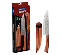 NOMADE Couteau à viande avec étui en cuir, 20 cm *