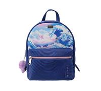 Nomadict Gaming Bag Stitch Hokusai Waves - Sac à dos avec compartiment conçu pour Nintendo Switch® - 28 x 22 x 12 cm - Licence officielle Disney