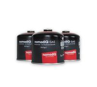 nomadiQ Cartouches de gaz 500 g | Pour camping et barbecue | Bouteille de gaz pour réchaud de camping et réchaud à gaz | Cartouche jetable butane/propane | Lot de 3 ou 12 | Compatible avec nomadiQ BBQ