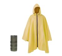 Nomadnia Poncho de pluie adulte grande taille avec capuche et fermeture éclair, poncho para lluvia, poncho tactique adulte pour camping, randonnée, jaune, XL/3XL