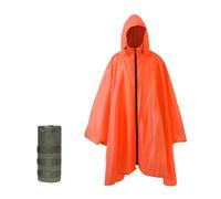 Nomadnia Poncho de Pluie Adulte Grande Taille avec Capuche et Fermeture Éclair, Tactique pour Camping, Randonnée