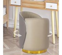 NomadNomics Tabouret de coiffeuse - Tabouret rond en velours - Pivotant à 360° - Pour chambre à coucher, cuisine, salle à manger - Moderne ou couloir - 45 x 45 x 43 cm - Charge maximale : 150 kg