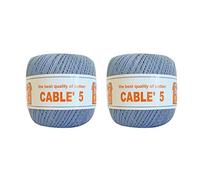 Nombre 2 pelotes CABLE' 5, 100% pur coton égyptien Makò - gr.50 = mt.175 Cad.