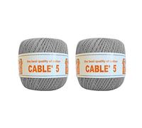 Nombre 2 pelotes CABLE' 5, 100% pur coton égyptien Makò - gr.50 = mt.175 Cad.