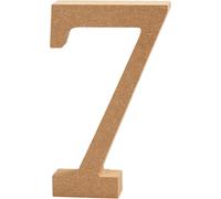 Nombre, 7, H 8 cm, épaisseur : 1,5 cm, MDF, 1pc