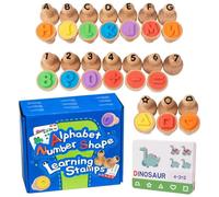 Nombre De Alphabet - Ensemble De Timbres Alphabet | Kit D'apprentissage Flashcard, Jeu De Mathématiques Éducatives Portable, Jouet Drôle Pour , Garçons Et Filles, Activités De Svi