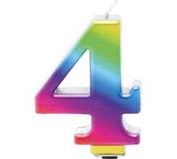 Nombre de bougies 4 Arc-en-ciel