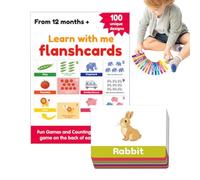 Nombre de cartes flash | Jeu de vocabulaire Flashcard Ensemble de 100 | Nombre de mots Apprentissage Cartes Flash Interactives Outil de maternelle dans la salle de e l'école pour la maison