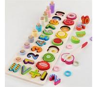 Nombre de Puzzle en Bois Nombre Assortis D'Apprentissage Éducatif Math Counting Jouets D'Enfants Wj132 G