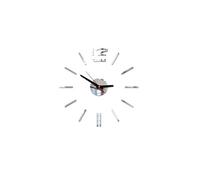 Nombres 3D Diy Romain Mur Acrylique Miroir Autocollant Horloge Décoration Intérieure Stickers Mural Argent PL633