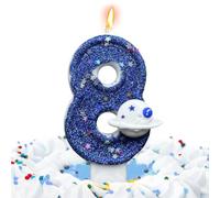 Nombres Anniversaire - Sujet De La Salle Bleu Foncé, Optique Enfant-Amical | Traitedendendeko Avec Des Motifs De Planète, De Nouvelles Bougies Pour La Fête, La Réunion, L'anniversaire Des Et L