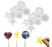 NOMEY 2 pièces Moule en silicone pour gâteaux irréguliers Moule en Silicone pour Bonbons Transparents Multifonctions Mousse Mould 3 formes Pour faire soi-même des glaçons des fondants et Gelée