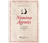 Nomina Agentis dans la langue de Shakespeare...