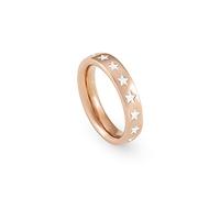 NOMINATION Bague Starlight pour femme en laiton et émail blanc, taille 56