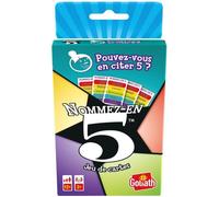 Nommez-en 5 - Jeu de cartes - GOLIATH