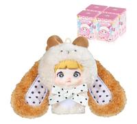 Nommi Baby Sweetie Bunny Series Figurines Blind Box Poupée en Peluche Collection Jouets Cadeaux d'anniversaire pour Enfants et Adultes Unboxed - 4 paquets