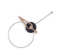 NOMON Horloge Murale Design, diamètre 40 cm, Bec, Noir, chêne, Unica, Design :