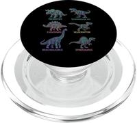 Noms d'espèces de Dinosaures Paléontologie Science Chart Art PopSockets PopGrip pour MagSafe