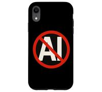 Non à l'opposition des adversaires Anti-Intelligence Artificielle IA Coque pour iPhone XR