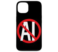 Non au Contenu généré par l'IA Anti Digital Age Stop AI Protest Coque pour iPhone 13