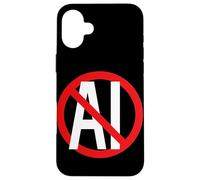 Non au Contenu généré par l'IA Anti Digital Age Stop AI Protest Coque pour iPhone 16 Plus