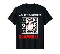 Non Au Pass Sanitaire Tees Cool Humour Drôle Homme Cadeau T-Shirt