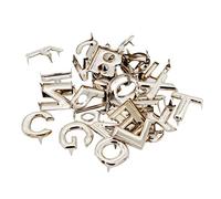 non-brand 26pcs Alphabet Lettres en Métal Rivets Griffes Goujons en Artisanat Vêtements Décor