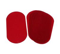 non-brand 6X Autocollant Thermocollant Auto-adhésif de Tissu Convient pour Couture Traveau Manuel DIY Reparation de Vetement, Rouge