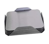 Non-brand Support en Acier Inoxydable de 6 PCS sous-Verres avec Ensemble de sous-Verres - Supports de Tasse de Boisson de Barre - Carré