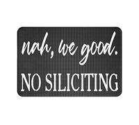 Non, Ça Va, Pas De Démarchage. Paillasson Intérieur Absorbant Welcome Paillassons Lavable en Machine Paillasson D'Entree pour Salon Porte Extérieur 40X60Cm